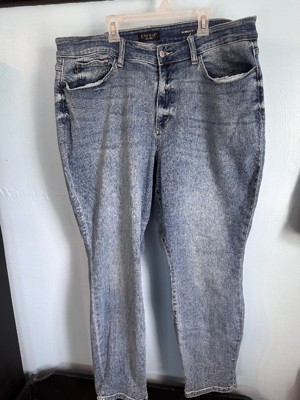 Judy Blue Boyfriend Fit Light Wash Stretch Jeans 20W